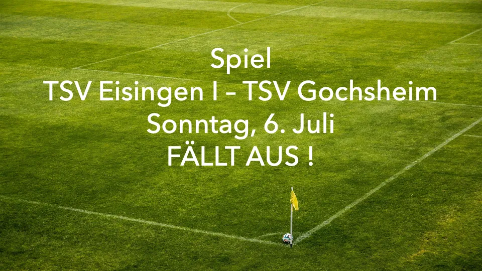 Spiel-Absage