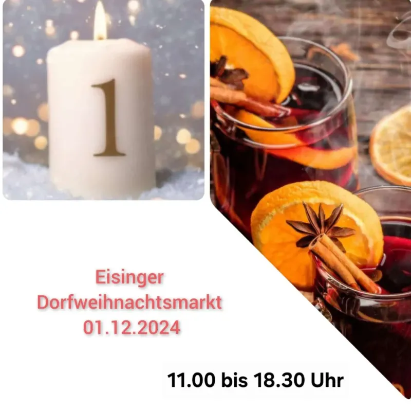 An alle Mitglieder - Helfer/innen gesucht - Dorfweihnachtsmarkt in Eisingen