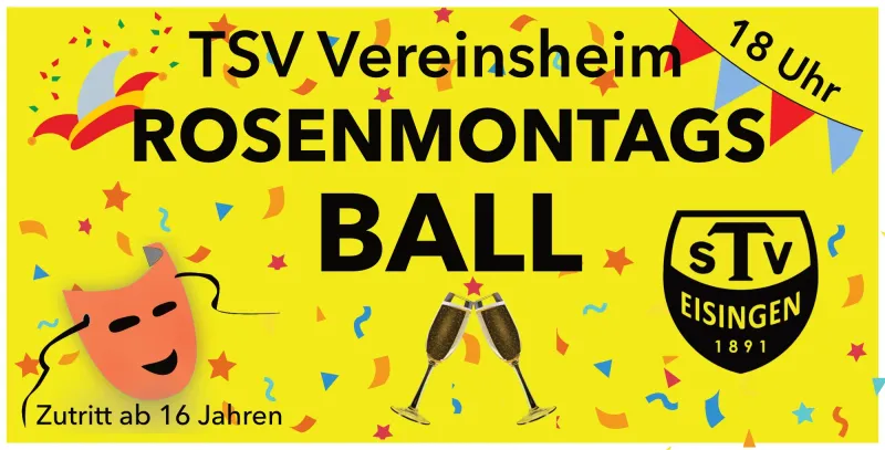 ROSENMONTAGSBALL IM TSV VEREINSHEIM