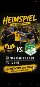 Heimspiel und zugleich Pokalspiel